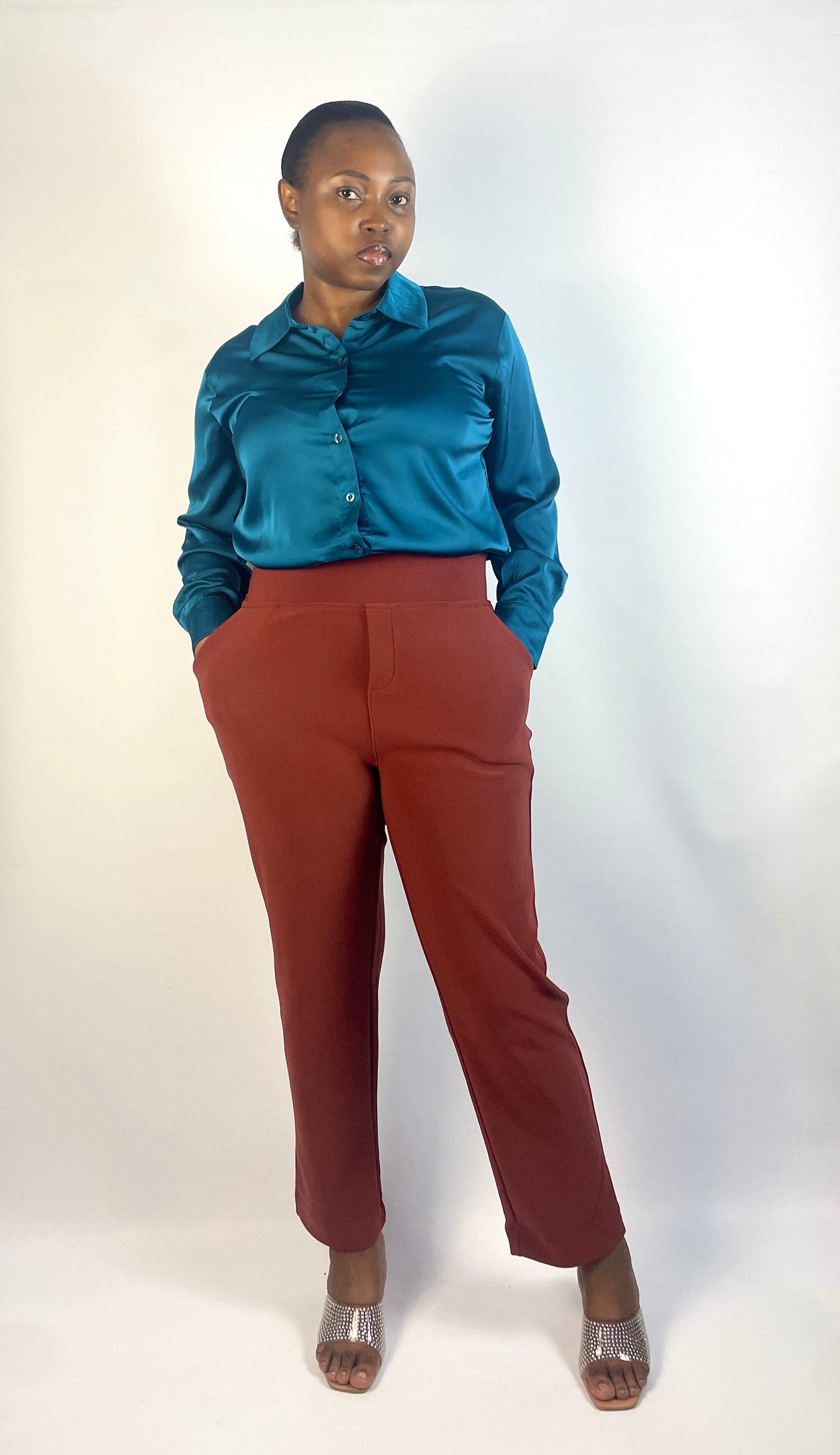 Rust Formal Stretch Pants